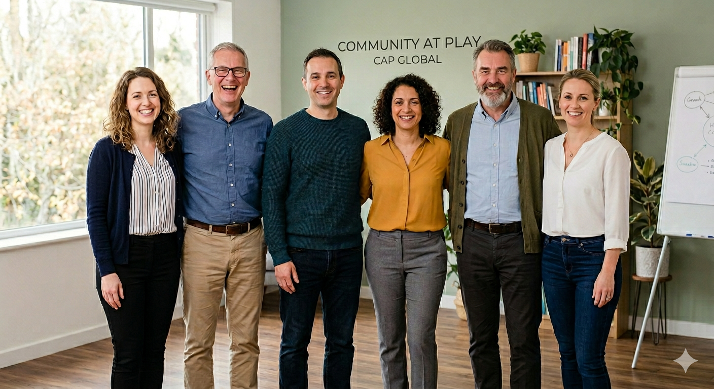 A team of Collaborators standing together